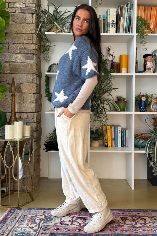 Big Softie Star Short Sleeve Knit Denim